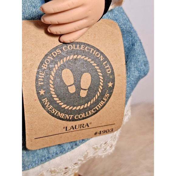 1985 A Boots Tyner Design Boyds Bears Laura First Day Of School 16ins Tall. - Picture 9 of 9